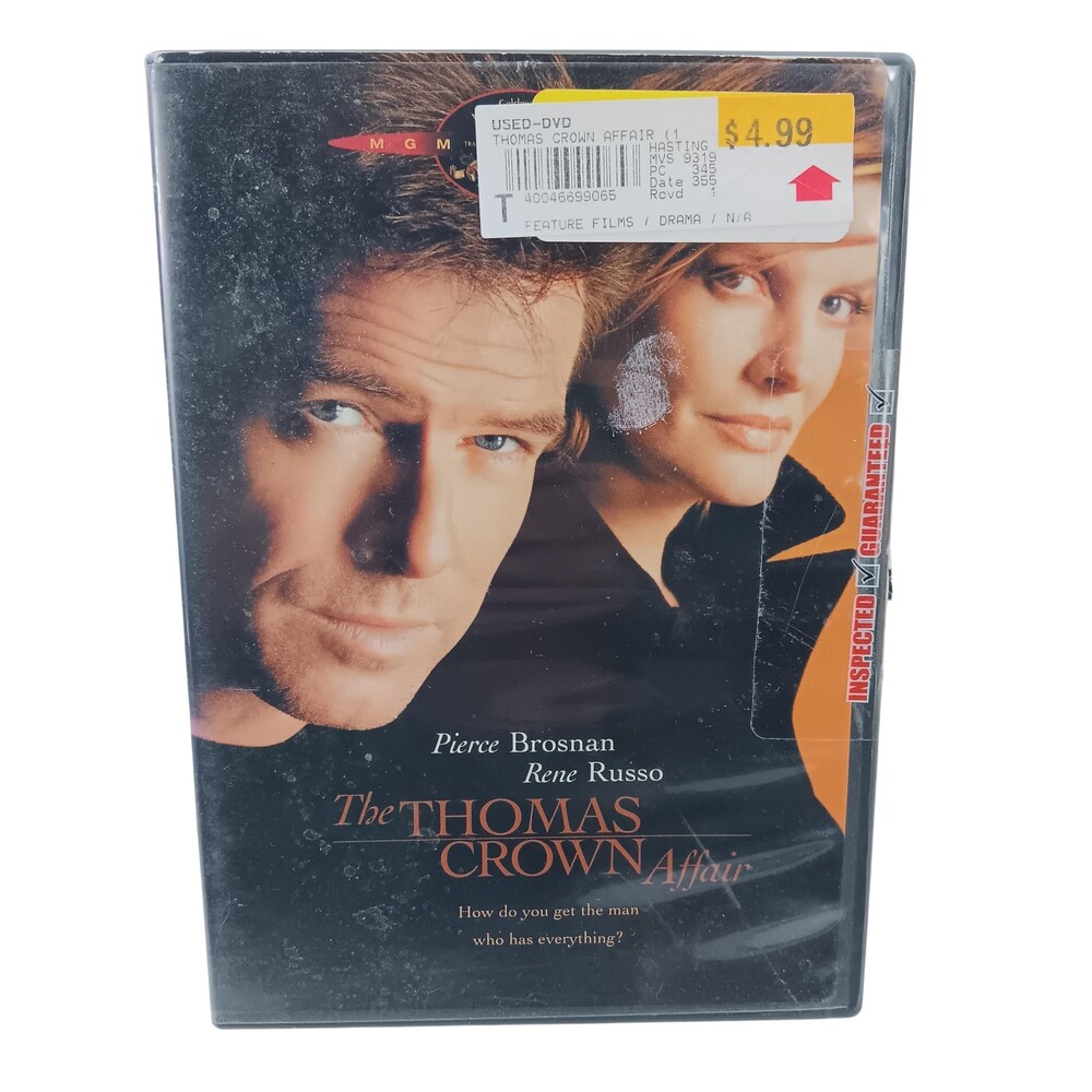 Thomas Crown Affair DVD Pierce Brosnan Rene Russo R MGM Color Widescreen